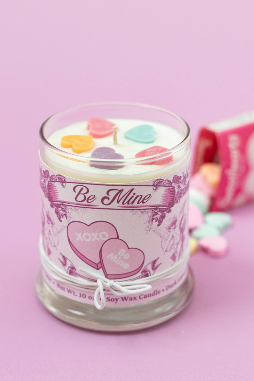 Be Mine • Candy Hearts Candle