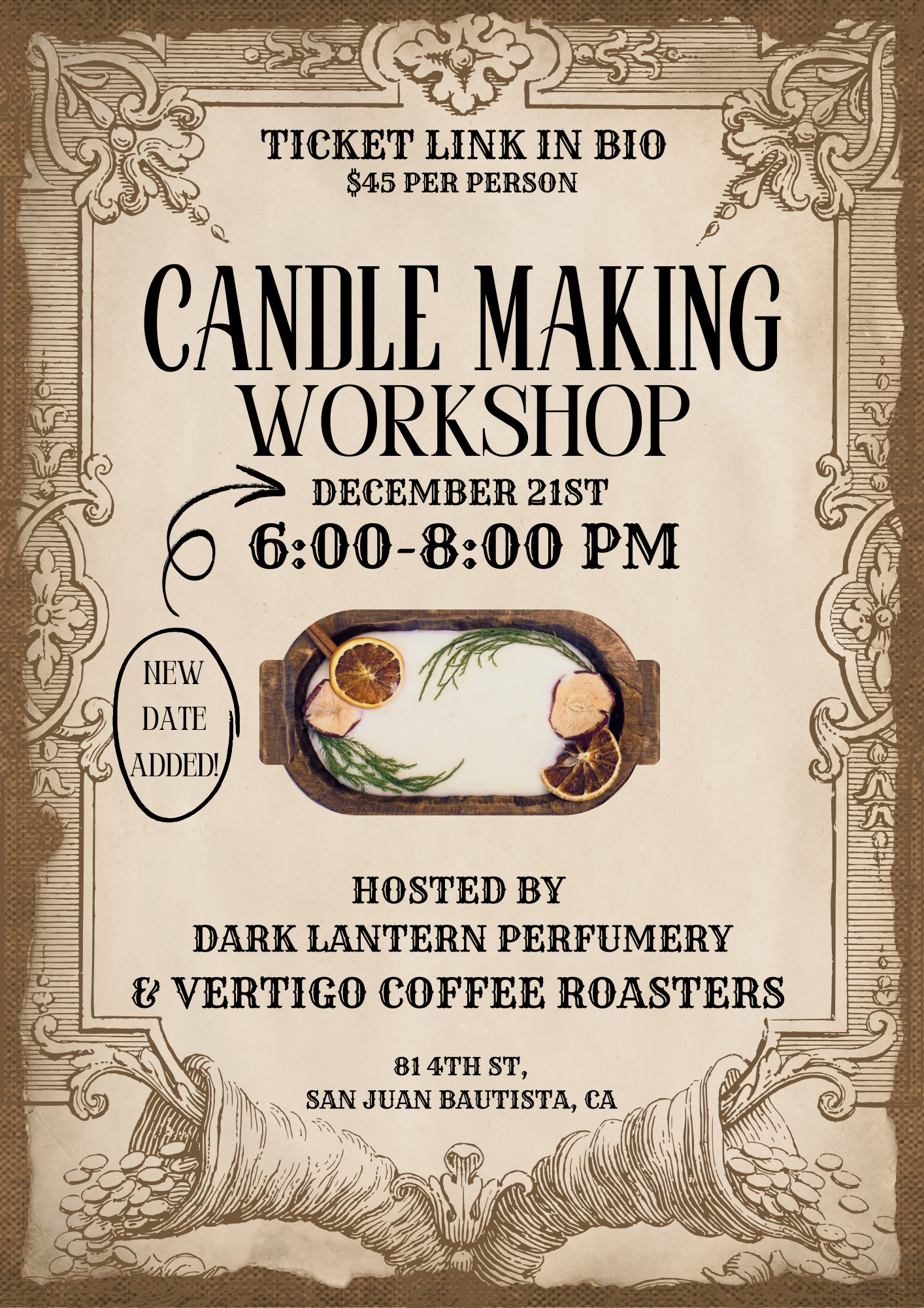 Candle Making Workshop! 12/21