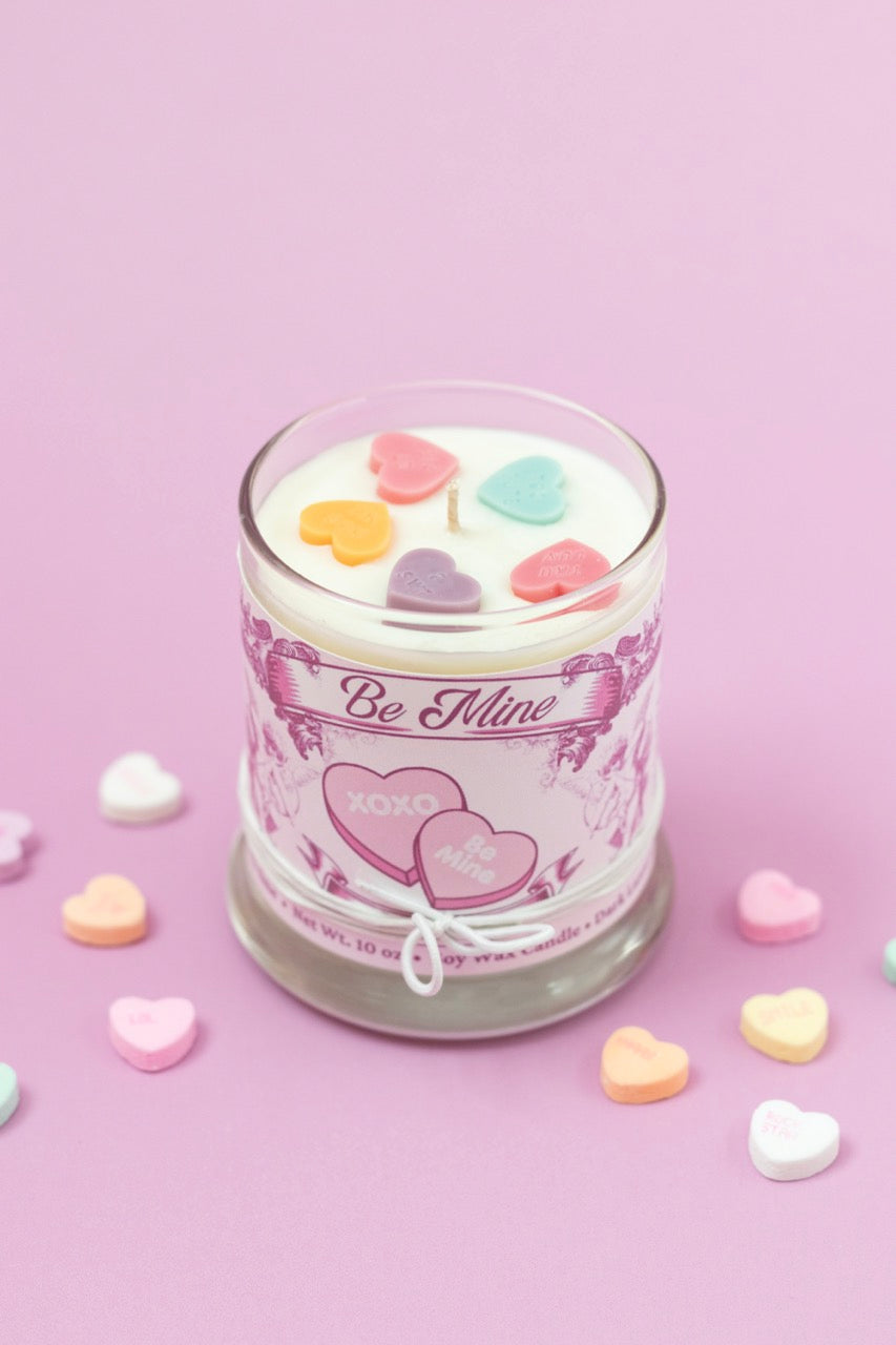 Be Mine • Candy Hearts Candle