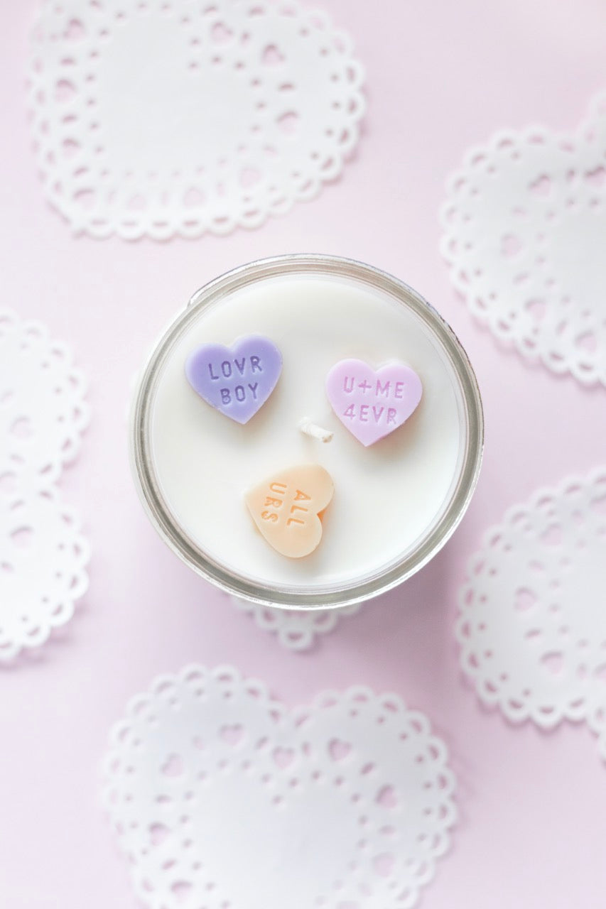 Be Mine • Candy Hearts Candle