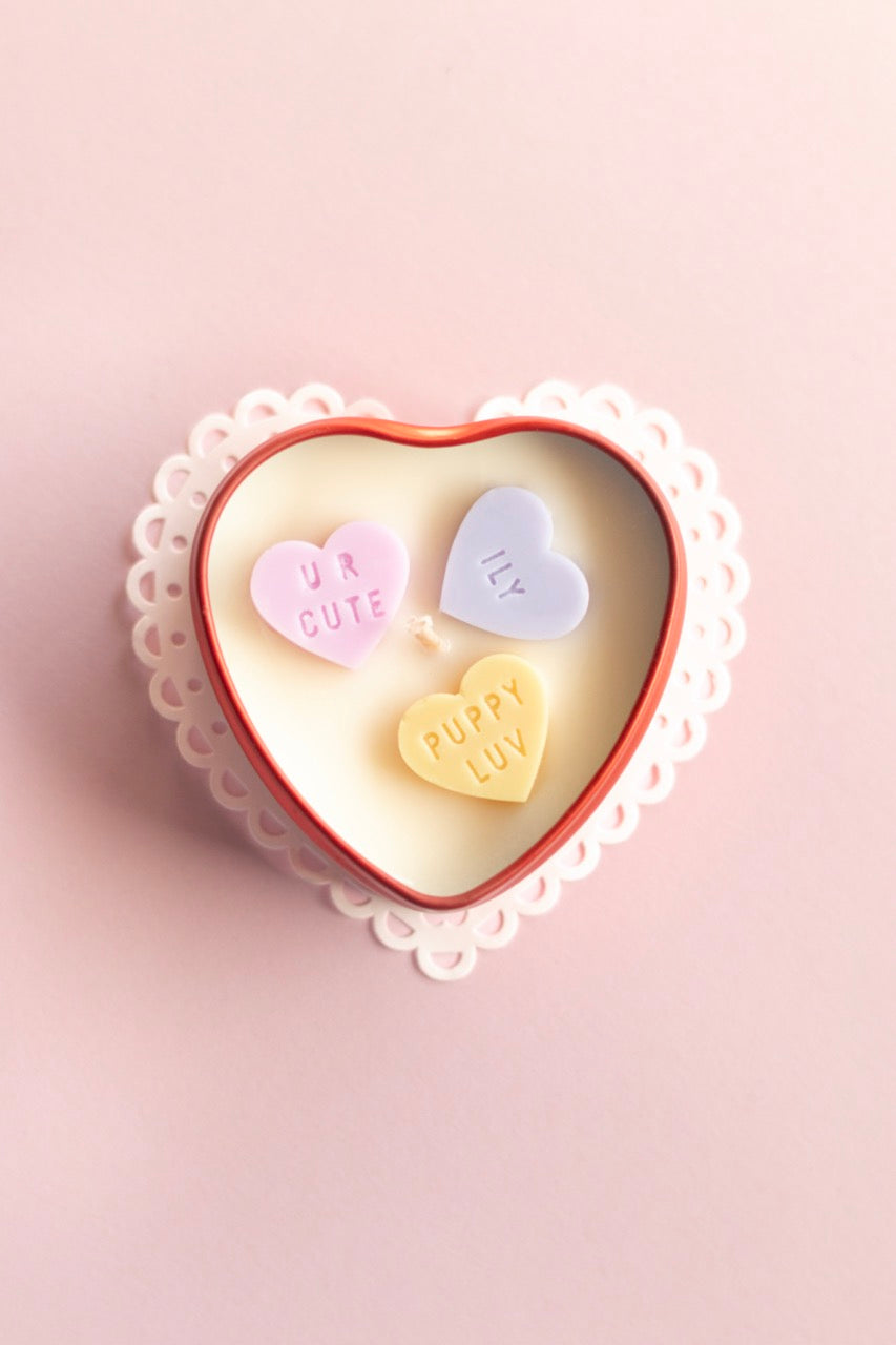 Be Mine • Candy Hearts Candle (MINI)