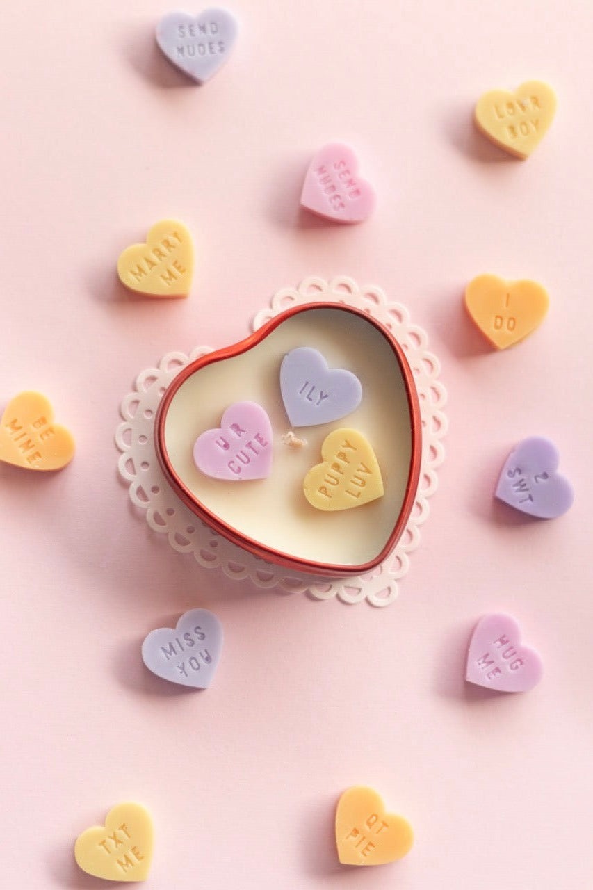 Be Mine • Candy Hearts Candle (MINI)